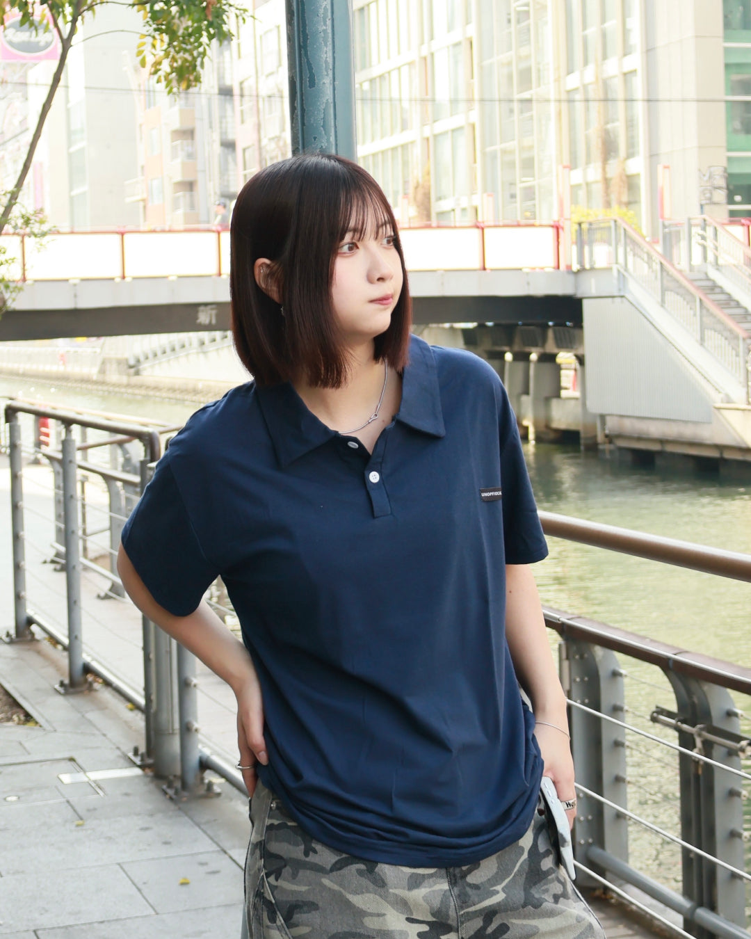 ミニマルハーフスリーブポロシャツ K3135