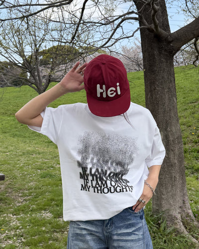 グラフィックプリントルーズTシャツ K3136