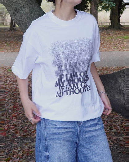 グラフィックプリントルーズTシャツ K3136