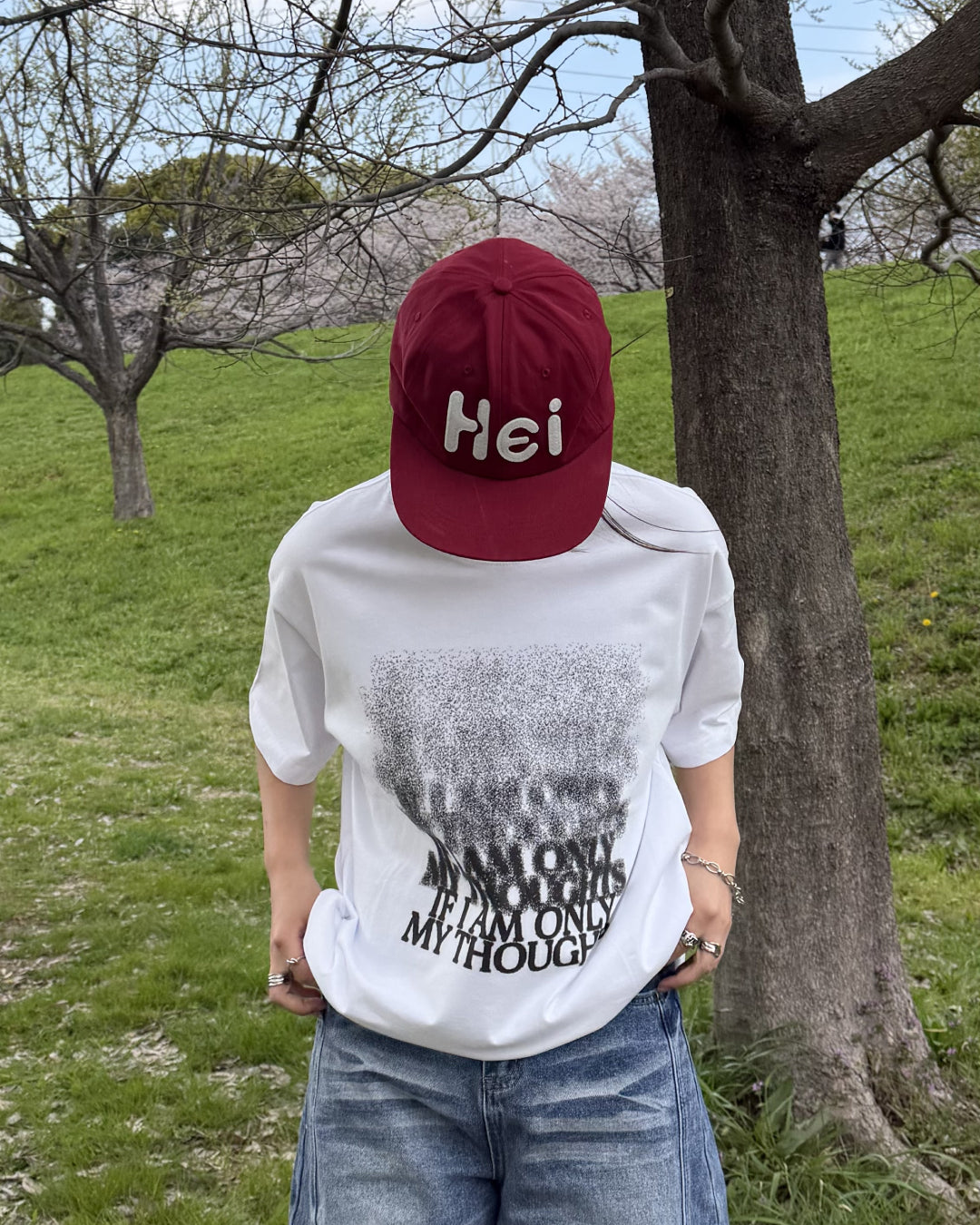 グラフィックプリントルーズTシャツ K3136