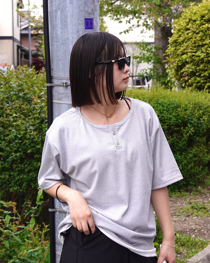ヘンリーネックリブTシャツ K3137