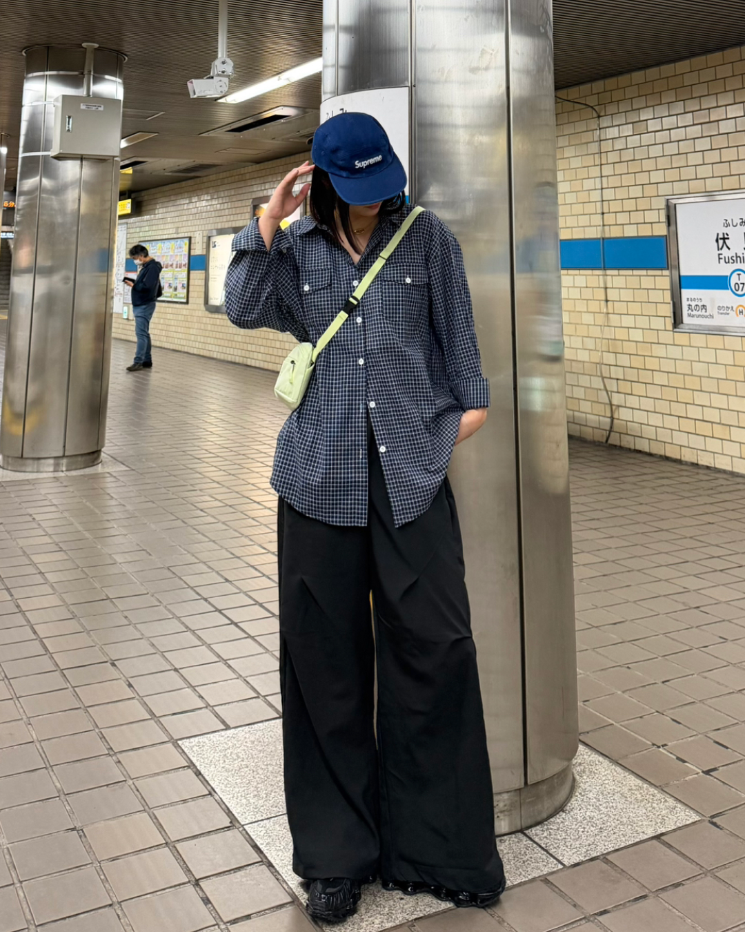 サイドタックワイドスラックス K3139