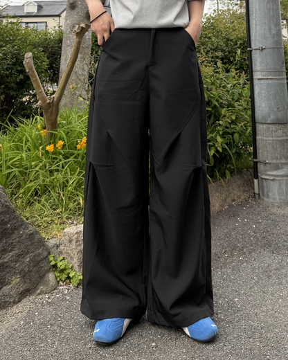サイドタックワイドスラックス K3139