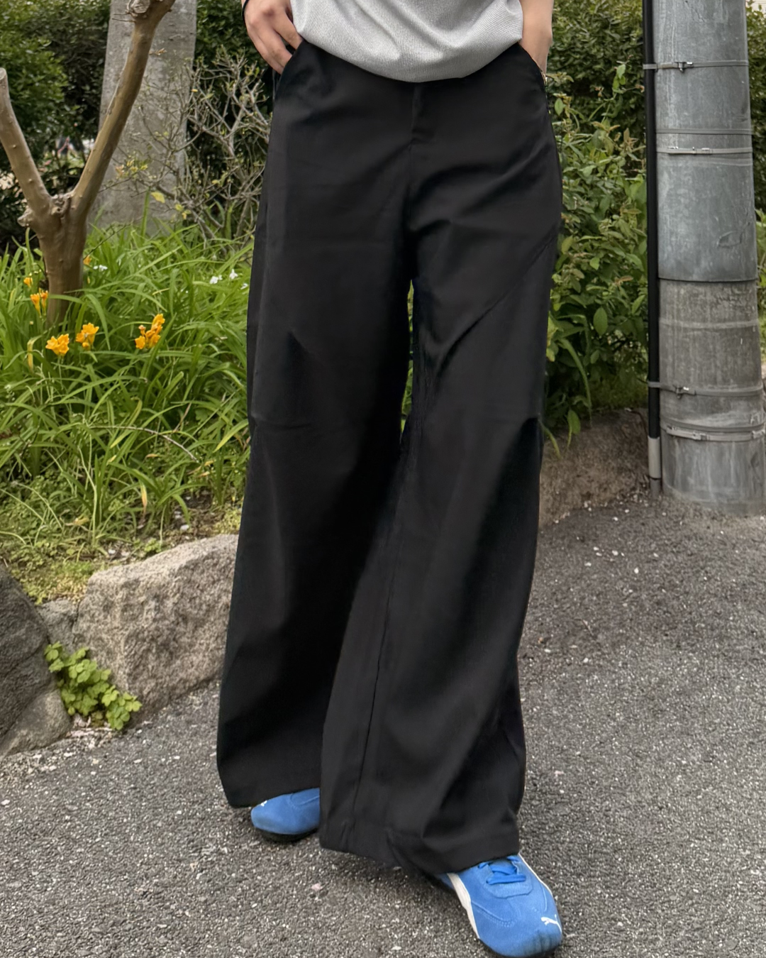 サイドタックワイドスラックス K3139