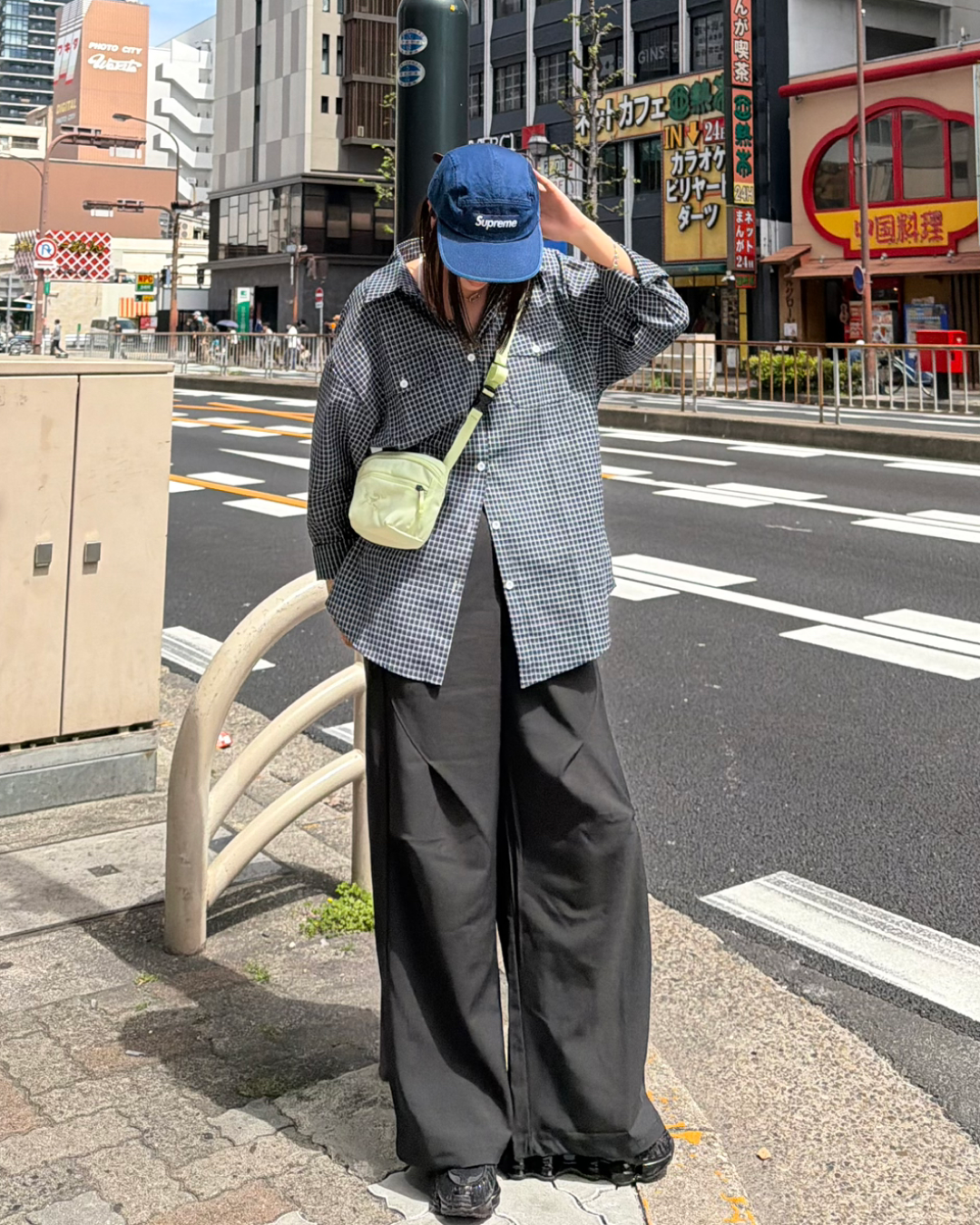 サイドタックワイドスラックス K3139