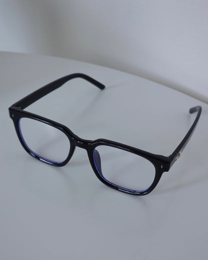 ブラックフレームメガネ K3140