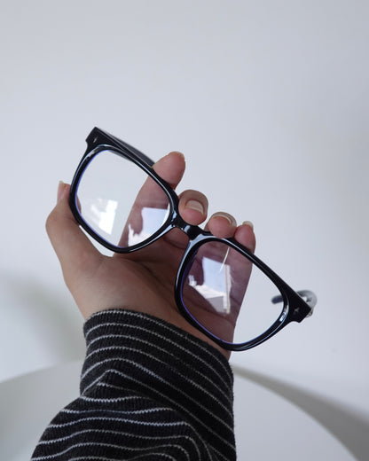 ブラックフレームメガネ K3140
