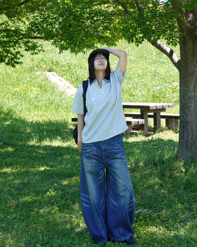 ステッチネックポロTシャツ K3152