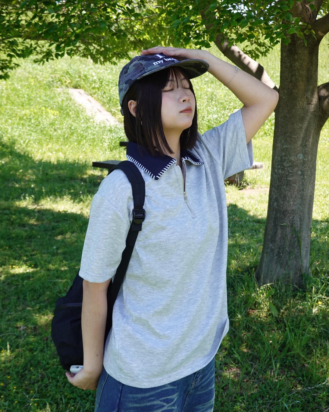 ステッチネックポロTシャツ K3152