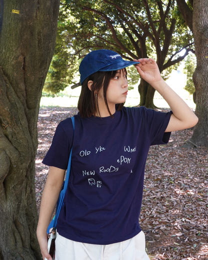 レタープリントTシャツ K3157