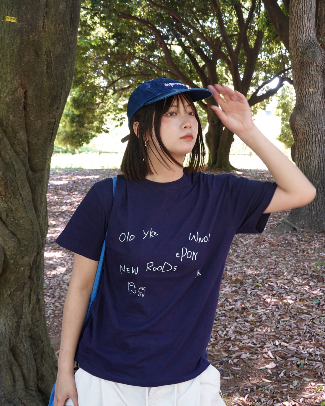 レタープリントTシャツ K3157