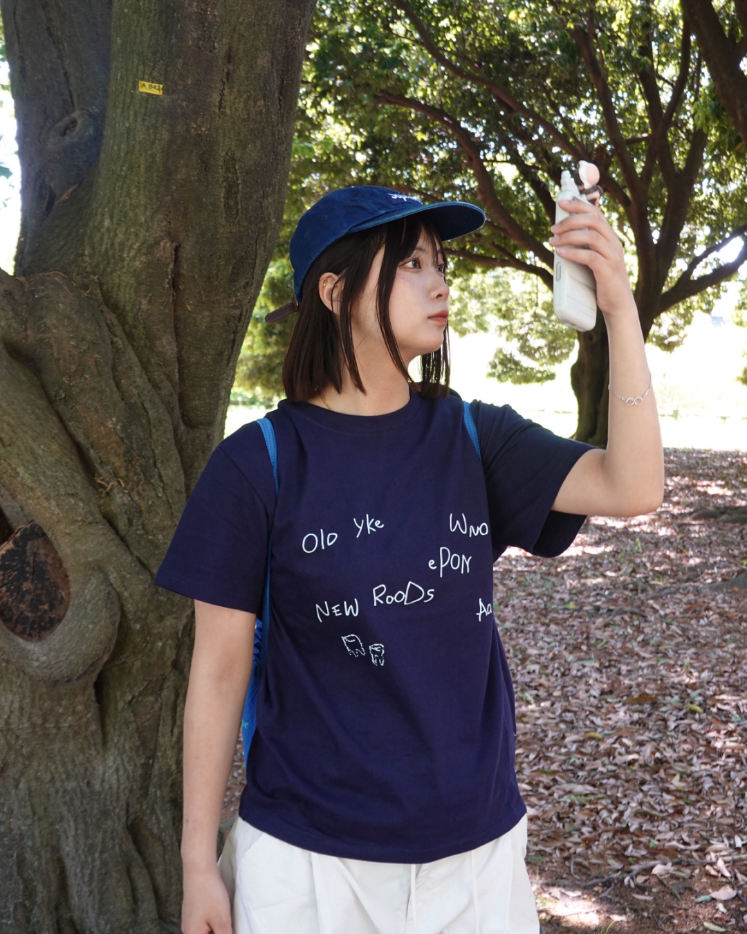 レタープリントTシャツ K3157