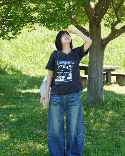 ヘビービンテージTシャツ K3158