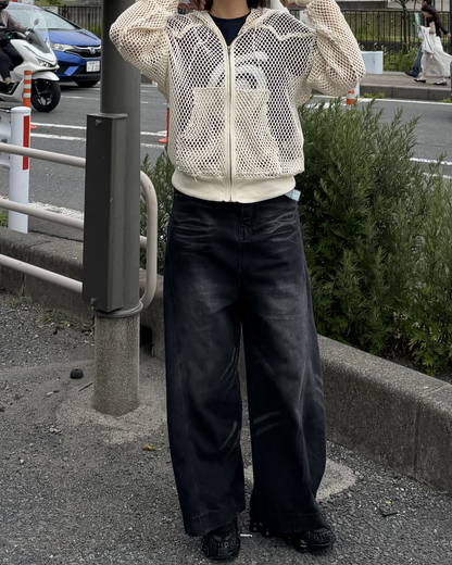 ワイドレッグウォッシュデニム K3171