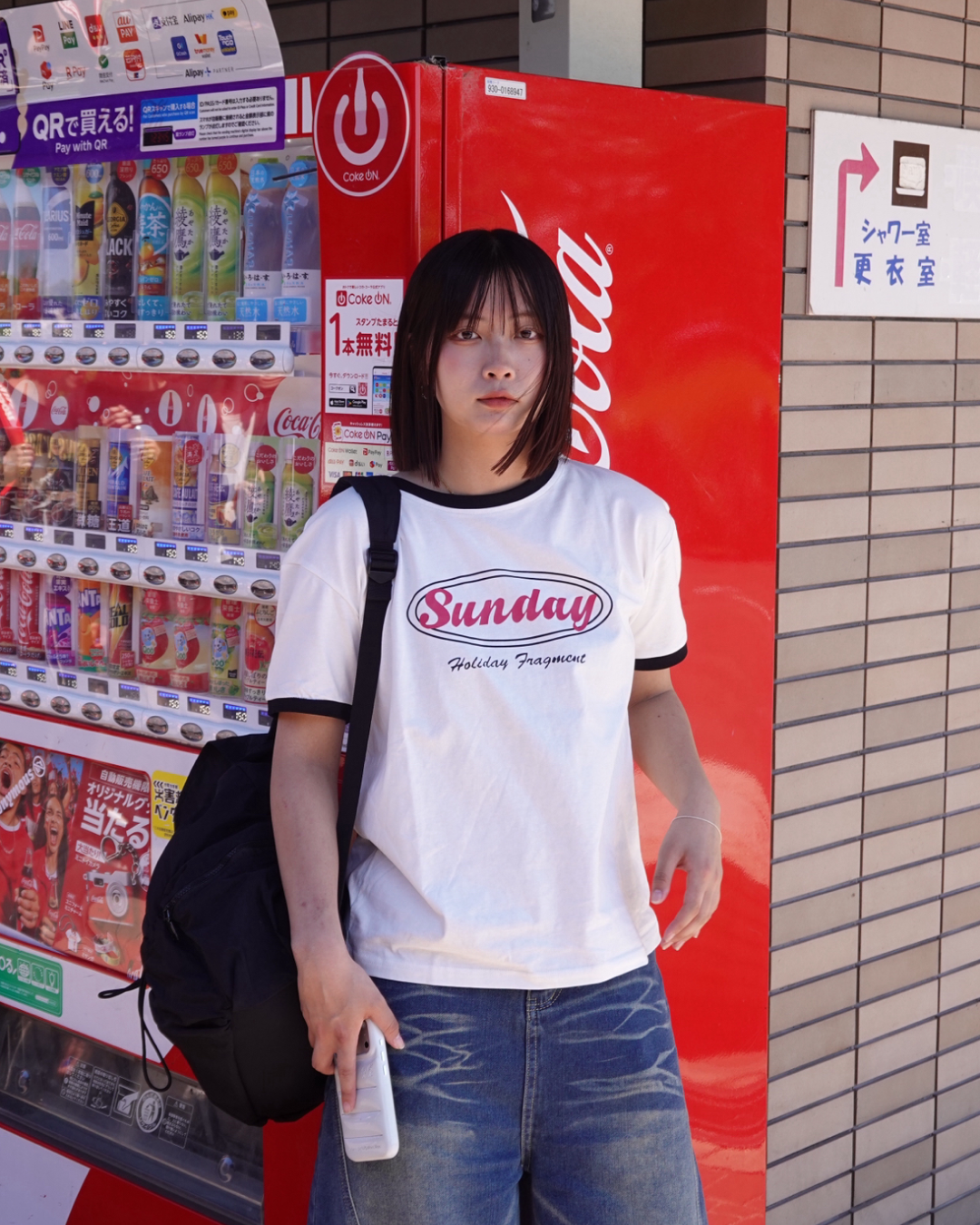 フィットグラフィックリンガーTシャツ K3187