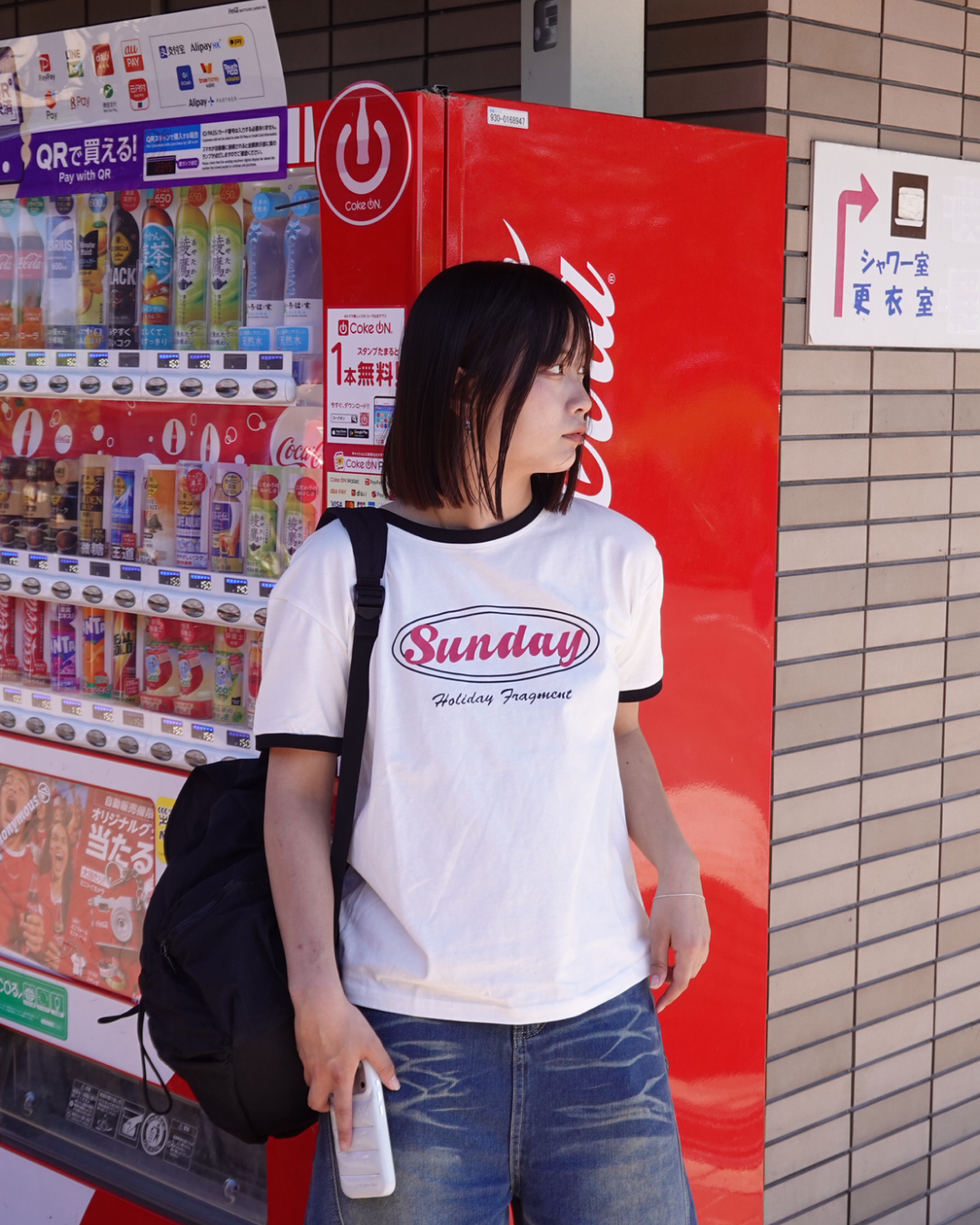 フィットグラフィックリンガーTシャツ K3187