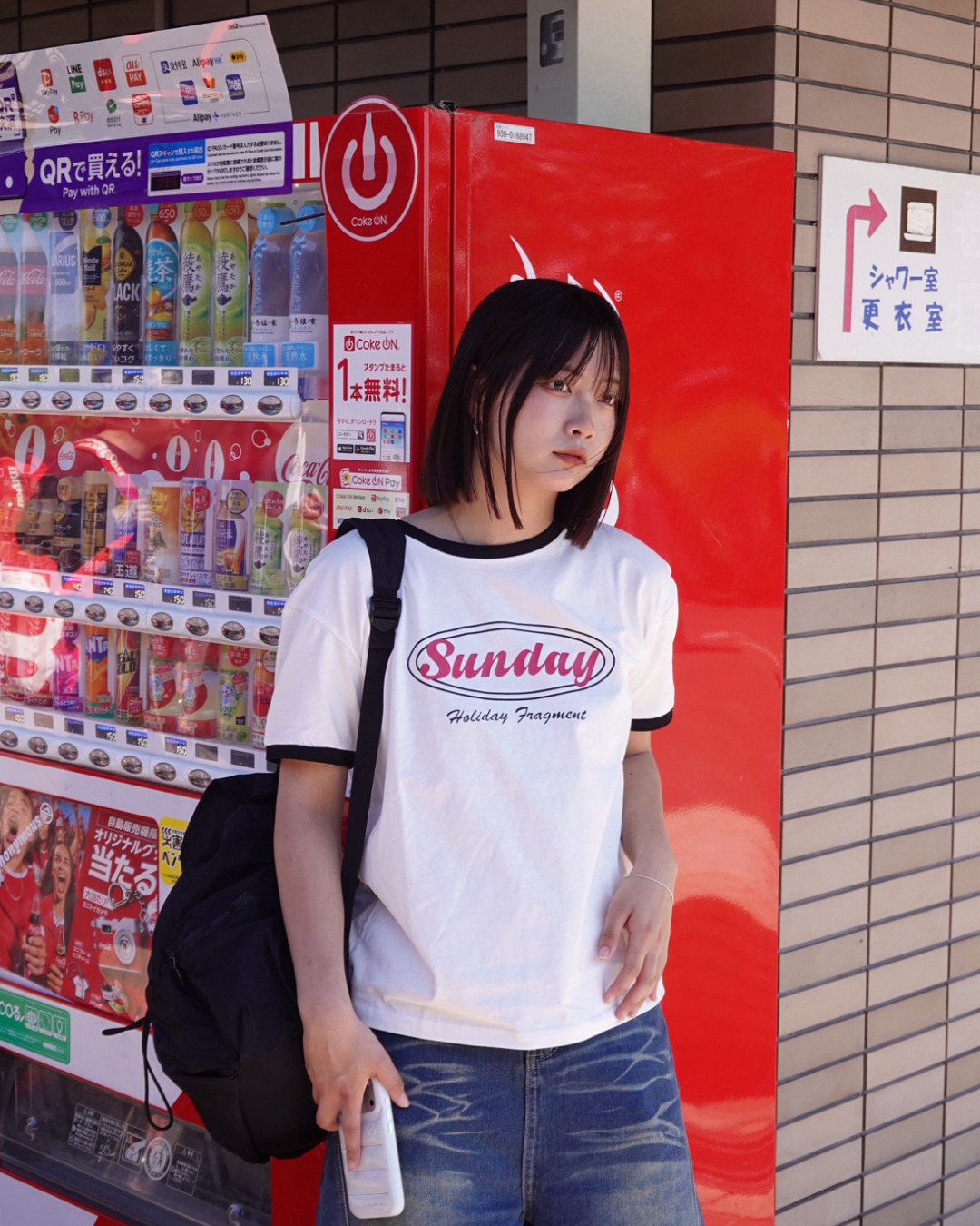 フィットグラフィックリンガーTシャツ K3187