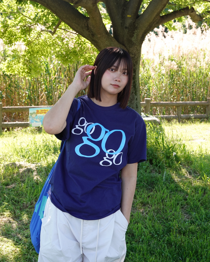 ビッグロゴネイビーTシャツ K3189
