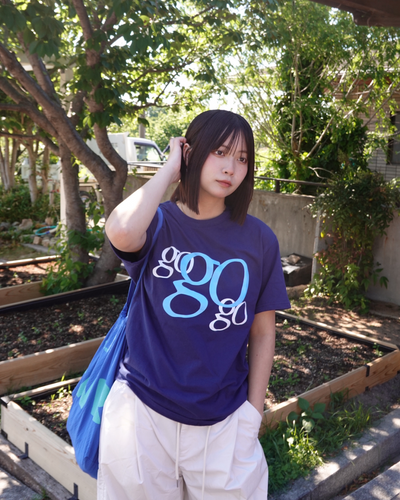 ビッグロゴネイビーTシャツ K3189