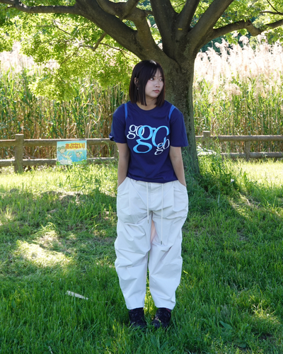 ビッグロゴネイビーTシャツ K3189