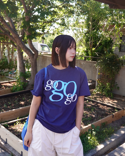 ビッグロゴネイビーTシャツ K3189