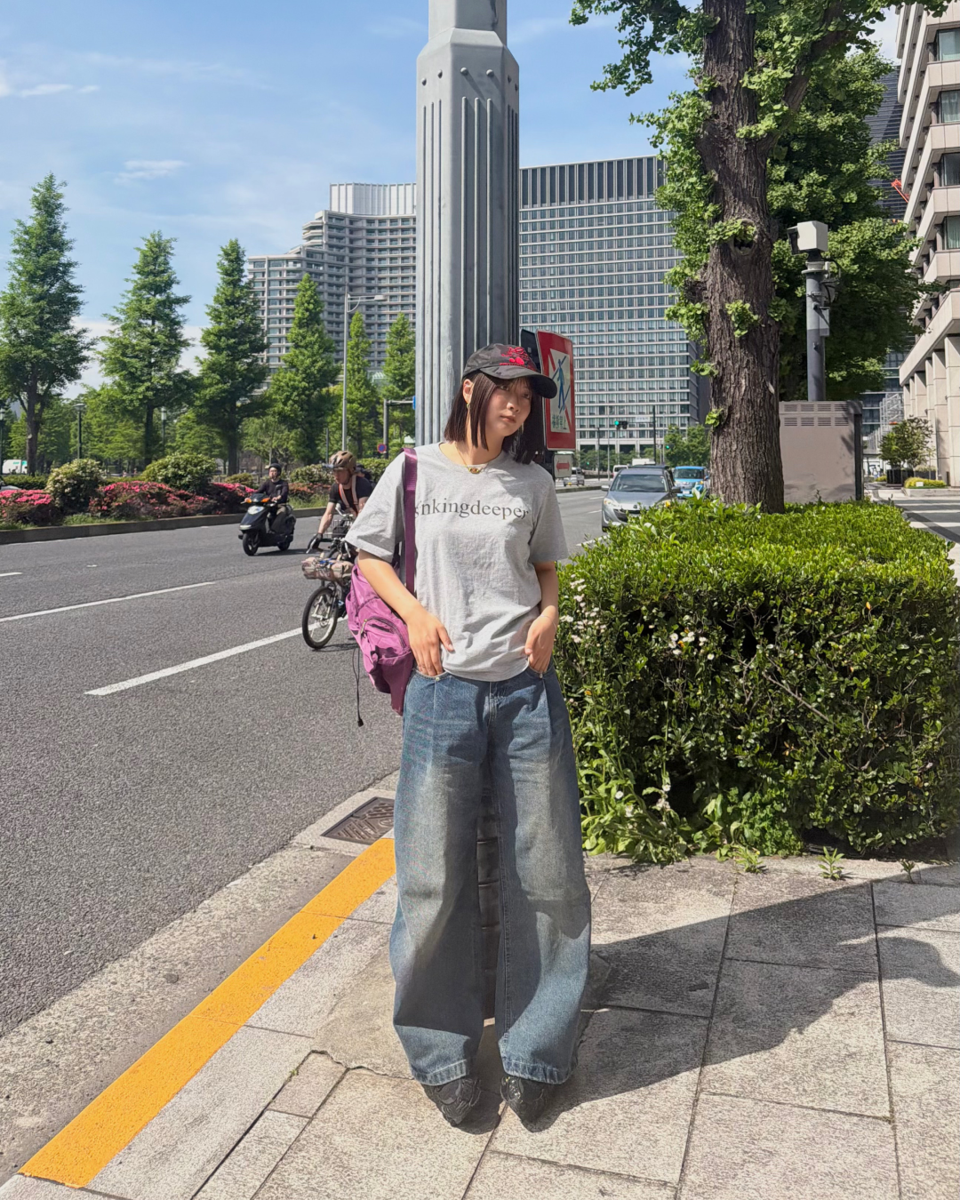 サマールーズコットンストリートTシャツ K3190