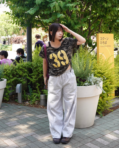 フロントロゴワンショルダーTシャツ K3198