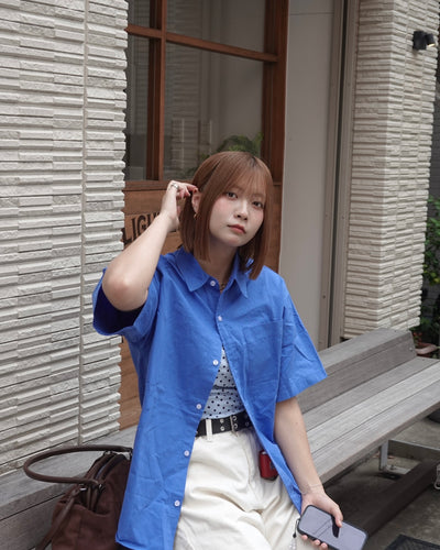 カラーハーフスリーブシャツ K3209