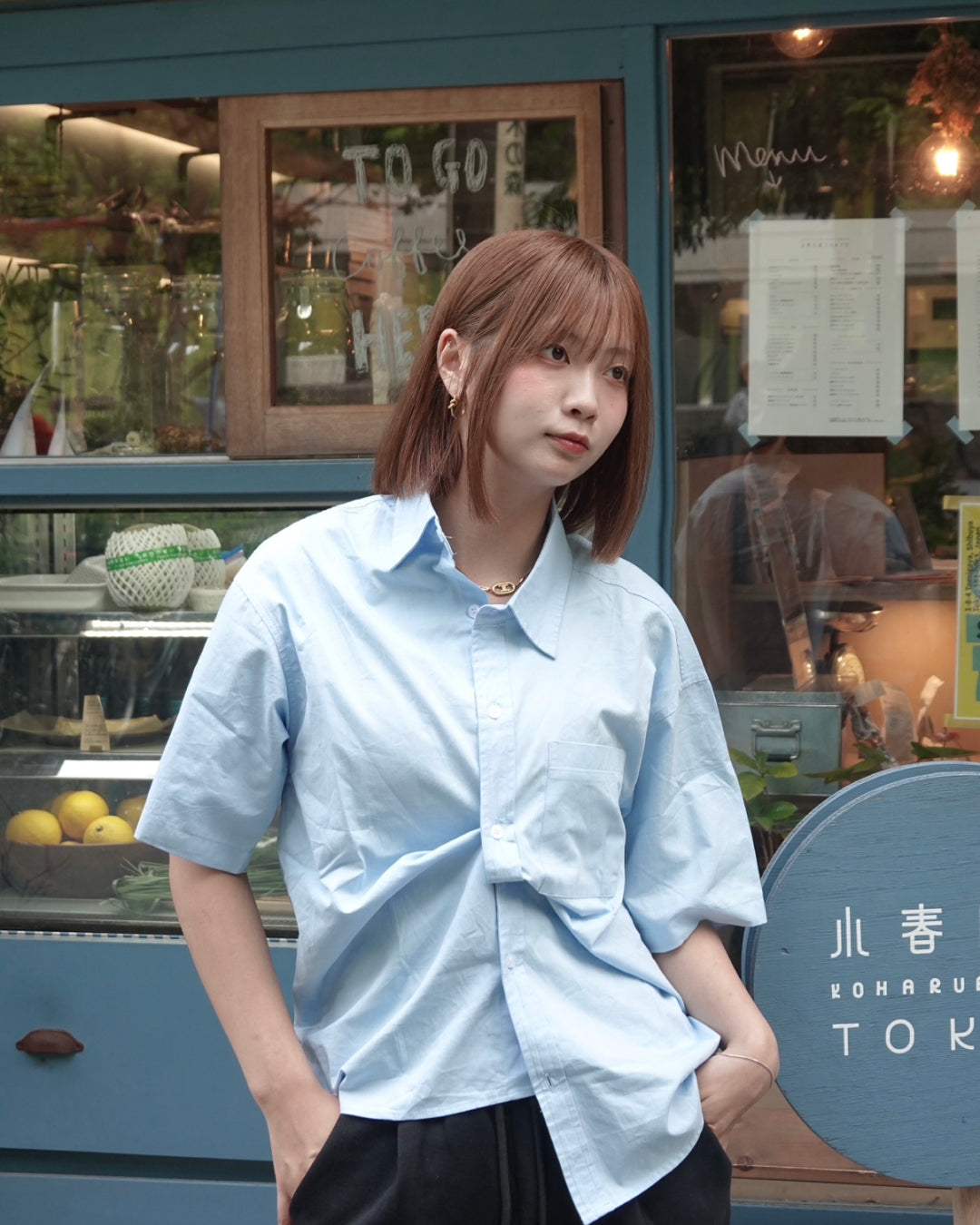 カラーハーフスリーブシャツ K3209
