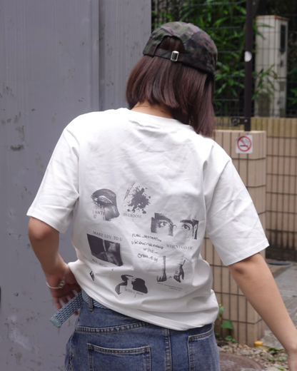バックプリントTシャツ K3212
