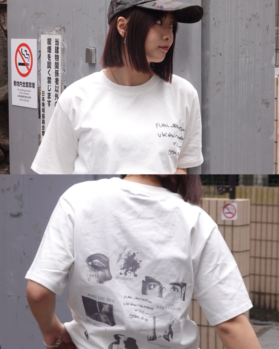 バックプリントTシャツ K3212