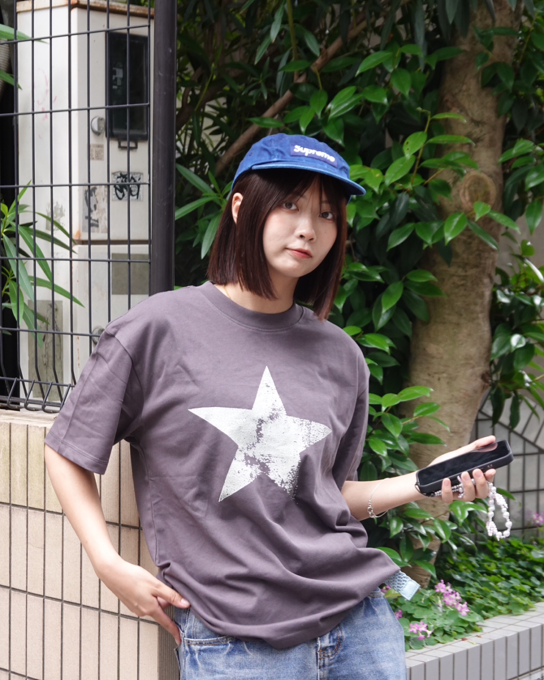 スタープリントTシャツ K3227
