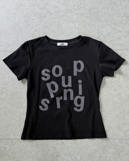 フロントレタープリントTシャツ K3230