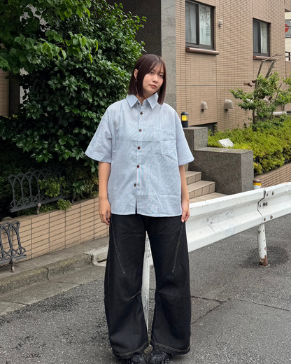 エアリーブルーストライプシャツ K3242