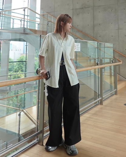 ダブルタックワイドスラックスパンツ K3274