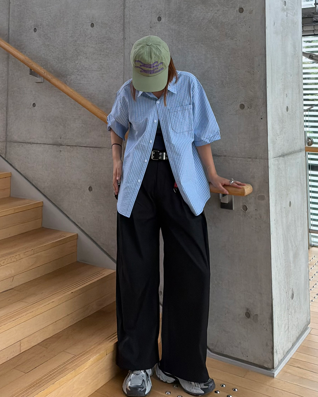 ダブルタックワイドスラックスパンツ K3274