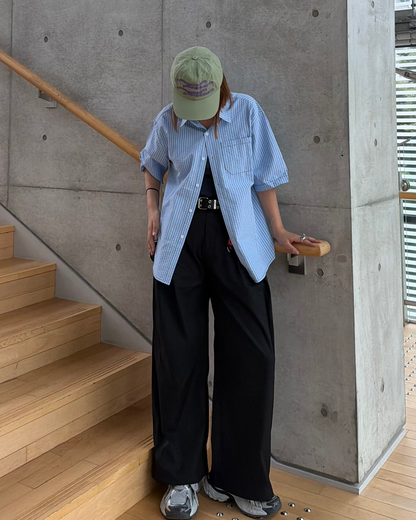 ダブルタックワイドスラックスパンツ K3274