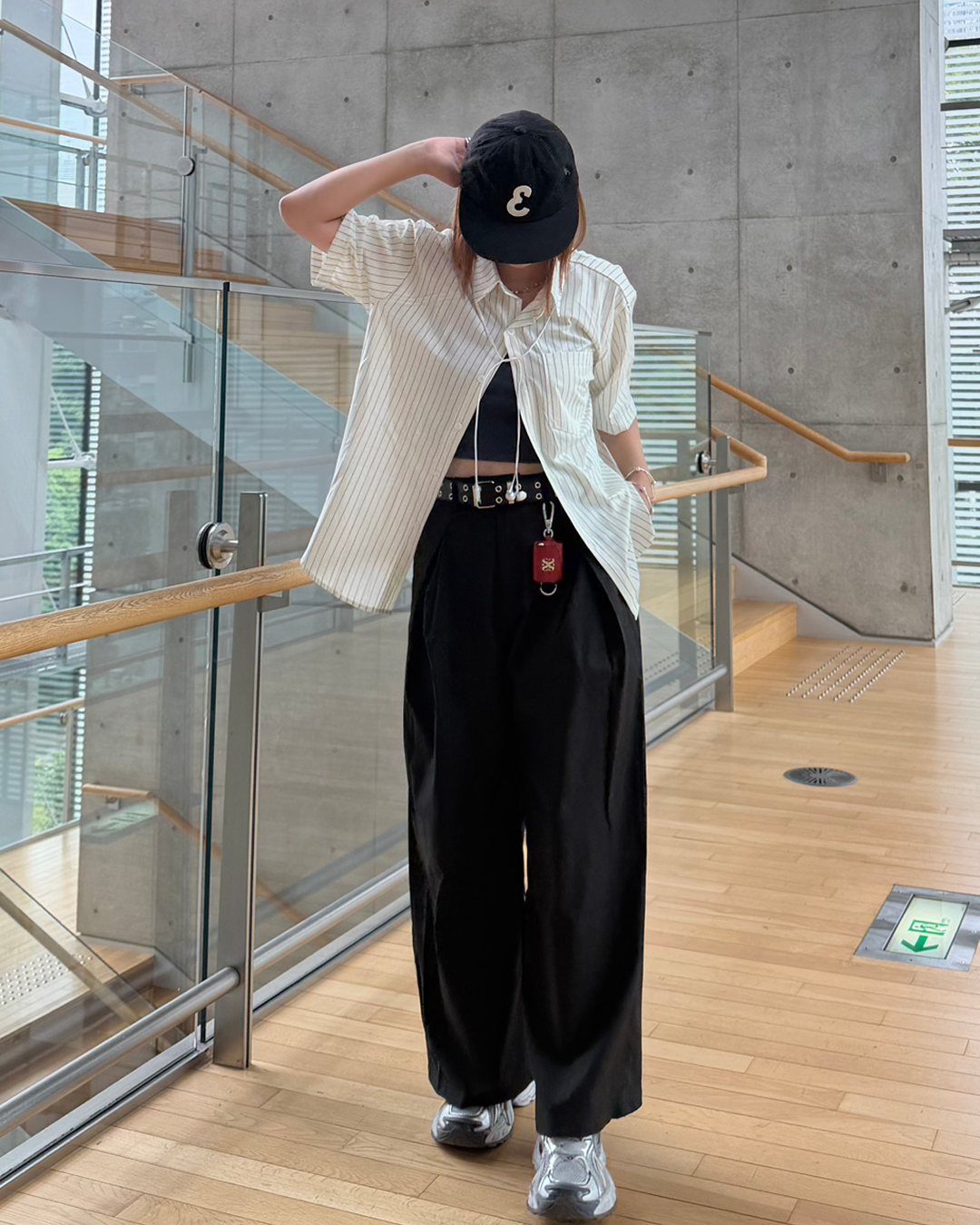 ダブルタックワイドスラックスパンツ K3274