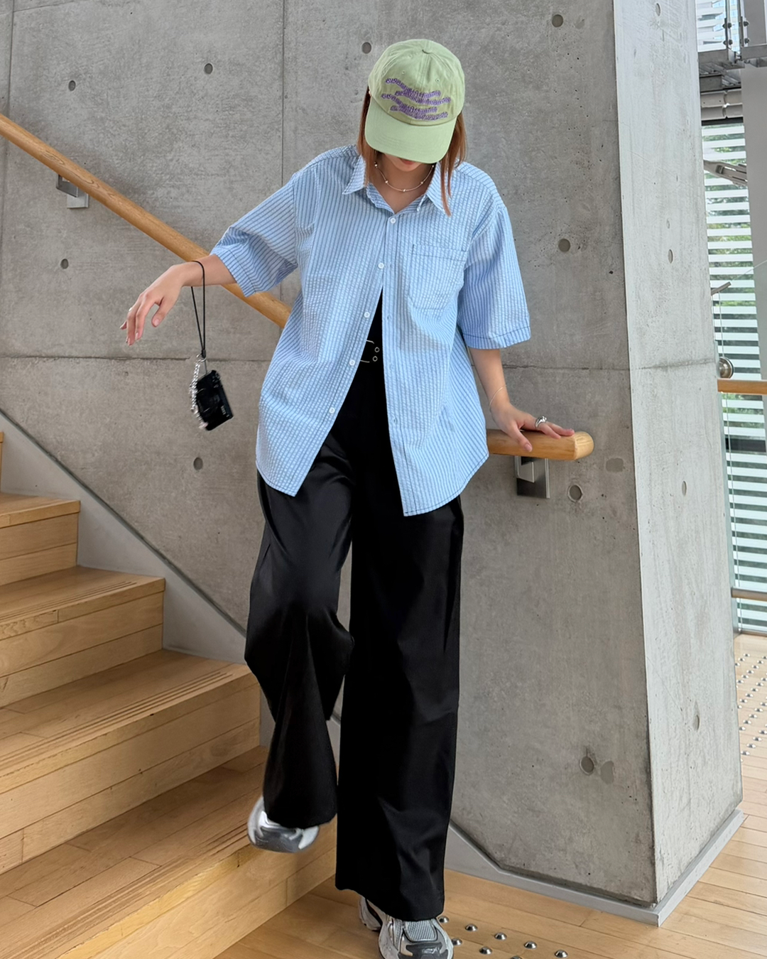 ダブルタックワイドスラックスパンツ K3274