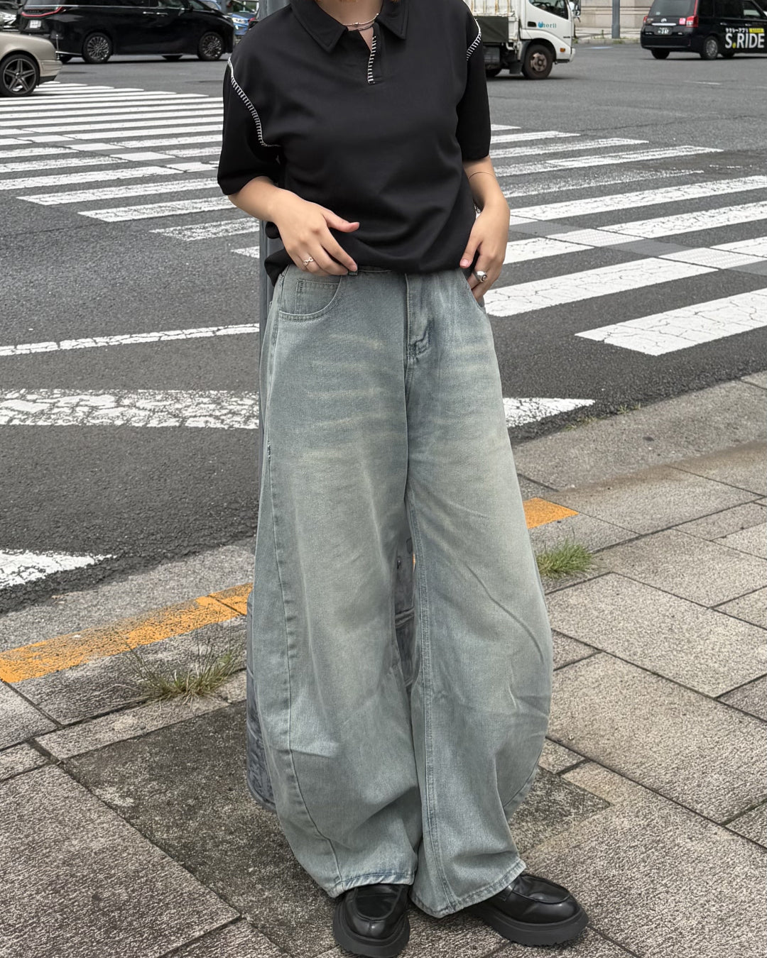 ウォッシュカーブデニム K3286