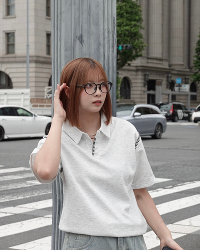 ハンドステッチポロネックTシャツ K3290