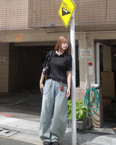 スリムフィットニットポロ K3305