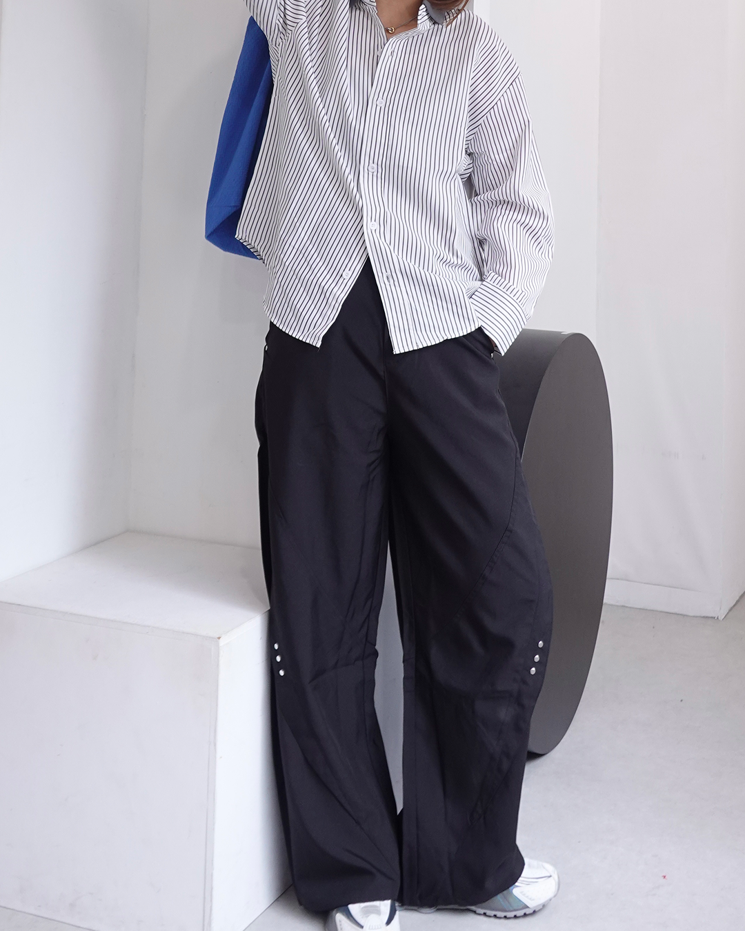 【再販】スタッズデザインワイドパンツ K0374