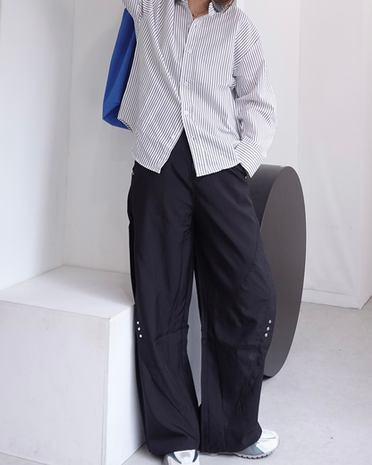 【再販】スタッズデザインワイドパンツ K0374