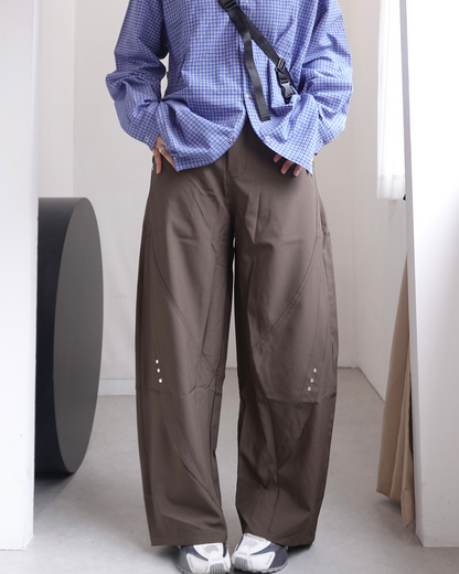 【再販】スタッズデザインワイドパンツ K0374