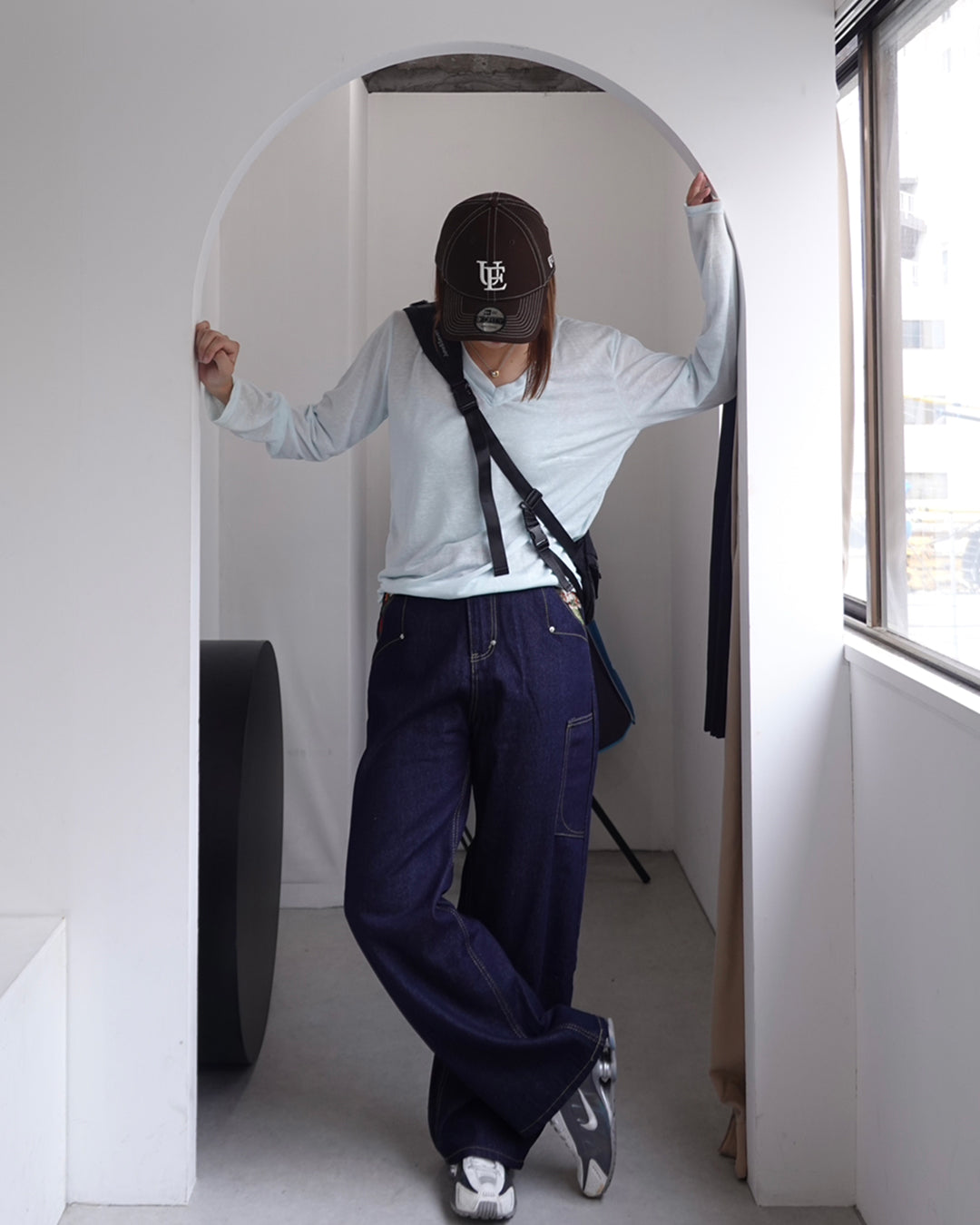 VネックシースルーロンT K3336