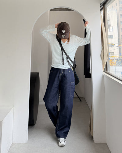 VネックシースルーロンT K3336