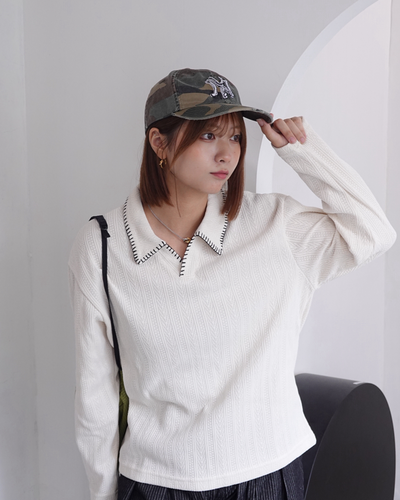 ハンドステッチポロシャツ K3356
