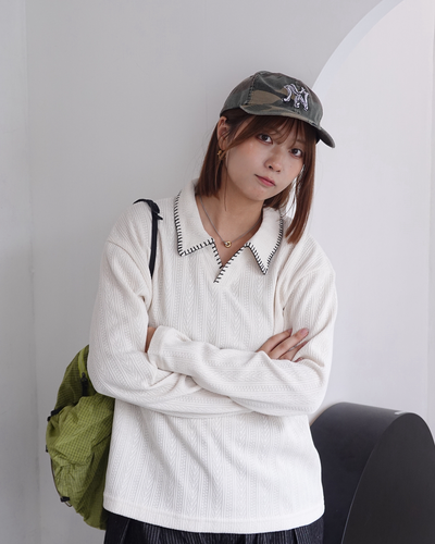 ハンドステッチポロシャツ K3356