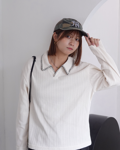 ハンドステッチポロシャツ K3356